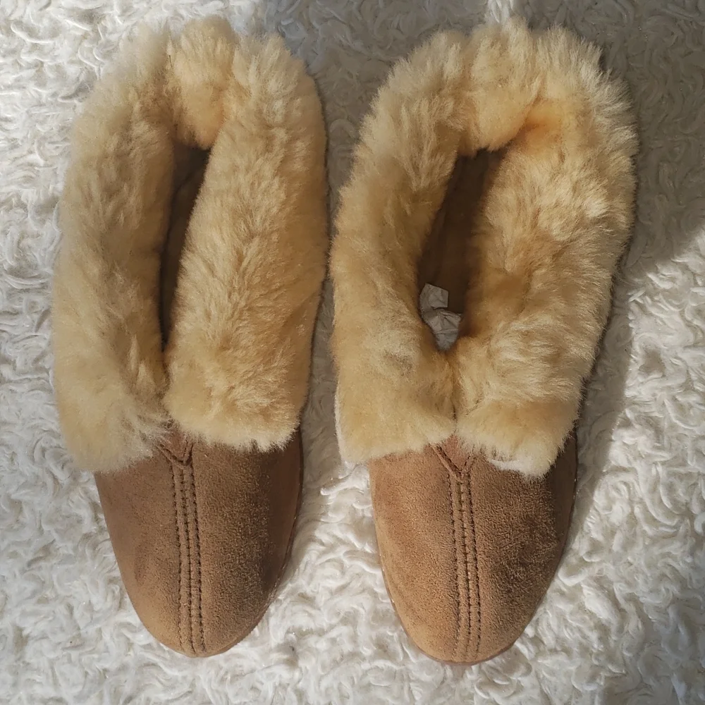 Minnetonka Golden Tan Sheepskin Ankle Boot Brand New Without Box 7 - Picture 5 of 16